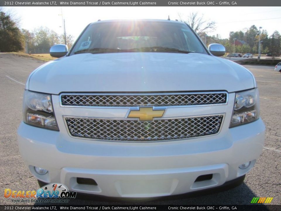 2012 Chevrolet Avalanche LTZ White Diamond Tricoat / Dark Cashmere/Light Cashmere Photo #2
