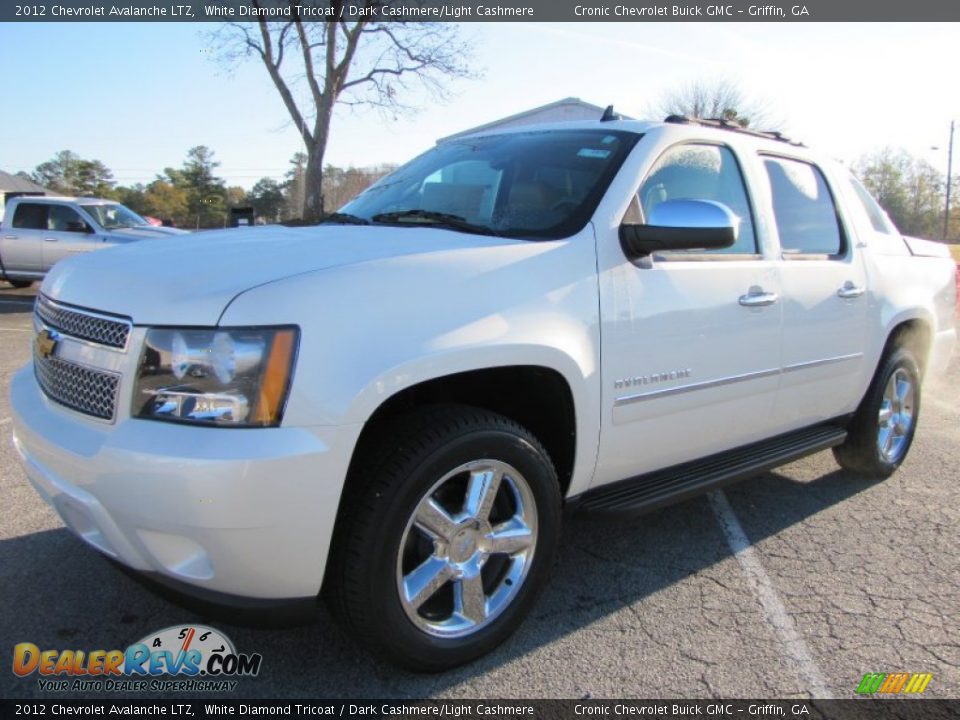 2012 Chevrolet Avalanche LTZ White Diamond Tricoat / Dark Cashmere/Light Cashmere Photo #3
