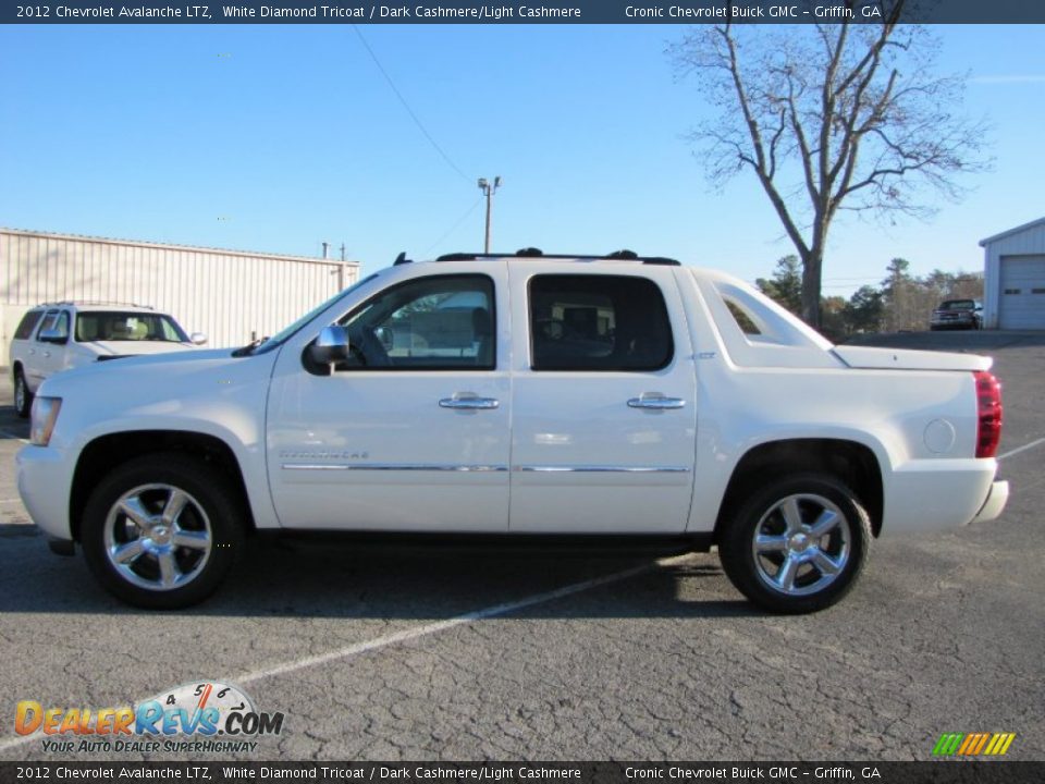 2012 Chevrolet Avalanche LTZ White Diamond Tricoat / Dark Cashmere/Light Cashmere Photo #4