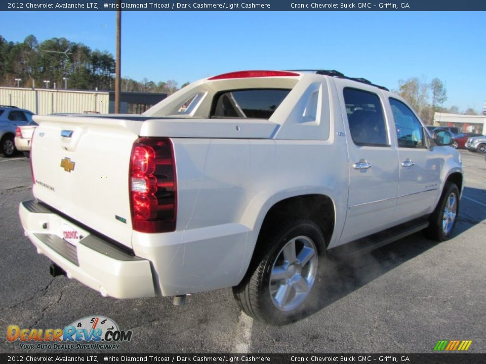 2012 Chevrolet Avalanche LTZ White Diamond Tricoat / Dark Cashmere/Light Cashmere Photo #6