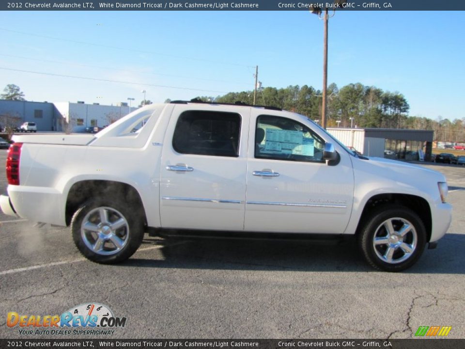 2012 Chevrolet Avalanche LTZ White Diamond Tricoat / Dark Cashmere/Light Cashmere Photo #7