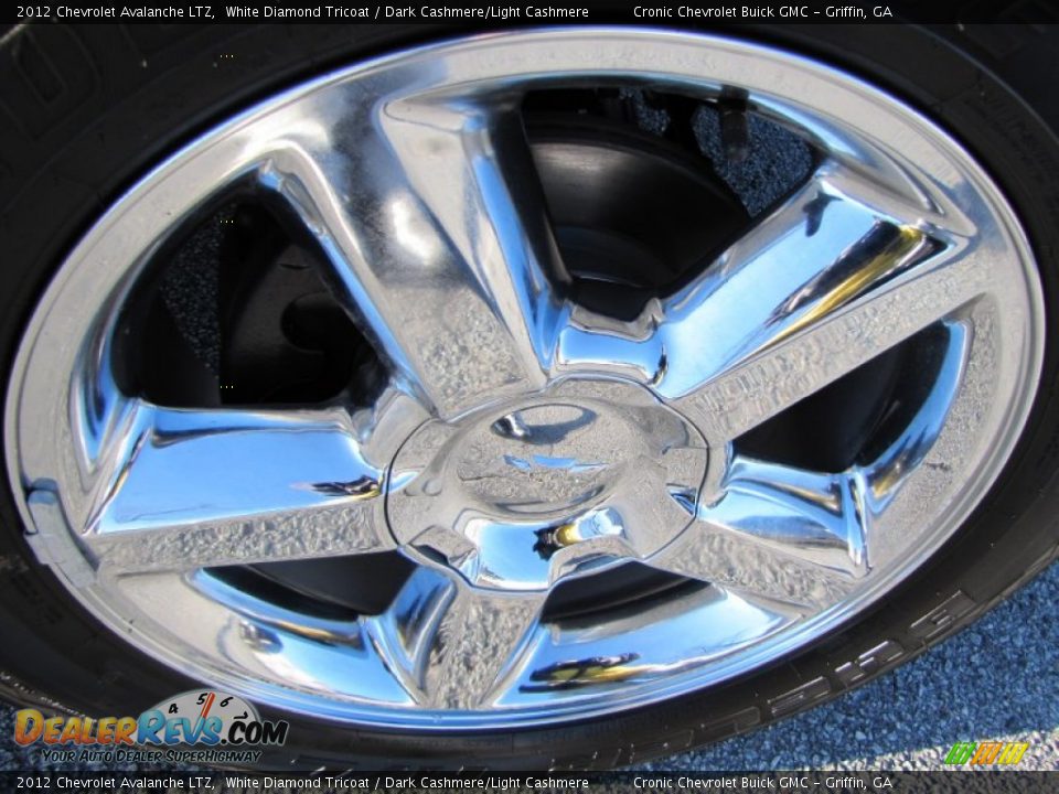 2012 Chevrolet Avalanche LTZ White Diamond Tricoat / Dark Cashmere/Light Cashmere Photo #8