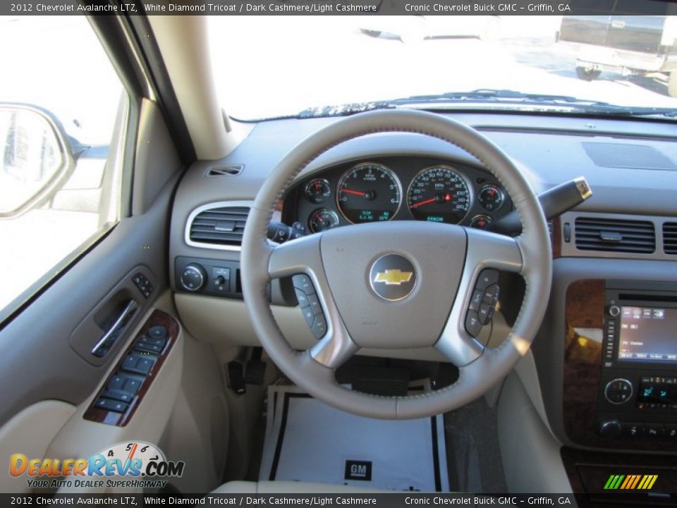 2012 Chevrolet Avalanche LTZ White Diamond Tricoat / Dark Cashmere/Light Cashmere Photo #14