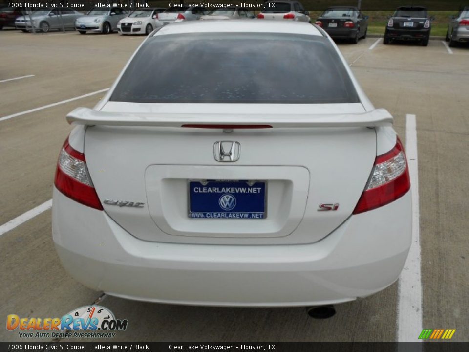 2006 Honda Civic Si Coupe Taffeta White / Black Photo #6