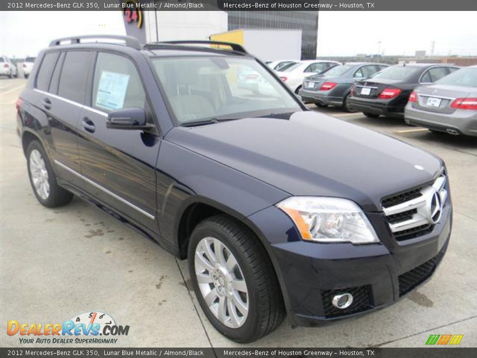 2012 Mercedes-Benz GLK 350 Lunar Blue Metallic / Almond/Black Photo #3