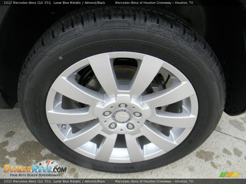 2012 Mercedes-Benz GLK 350 Lunar Blue Metallic / Almond/Black Photo #9