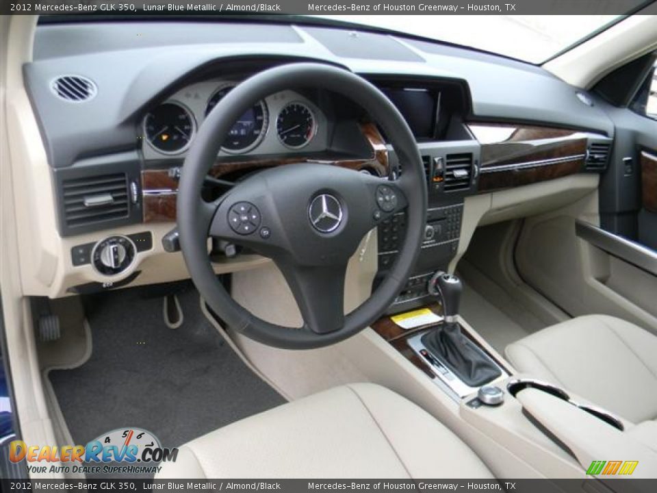 2012 Mercedes-Benz GLK 350 Lunar Blue Metallic / Almond/Black Photo #12