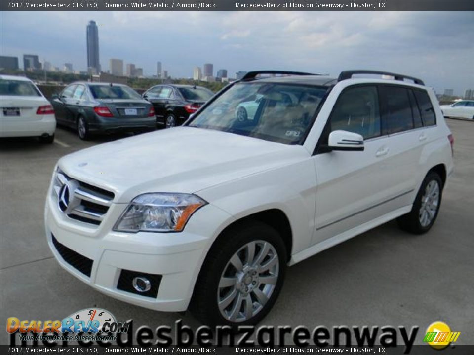 2012 Mercedes-Benz GLK 350 Diamond White Metallic / Almond/Black Photo #1
