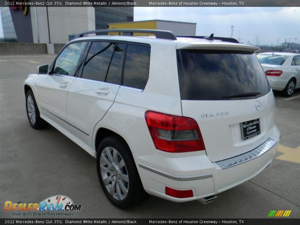 2012 Mercedes-Benz GLK 350 Diamond White Metallic / Almond/Black Photo #7