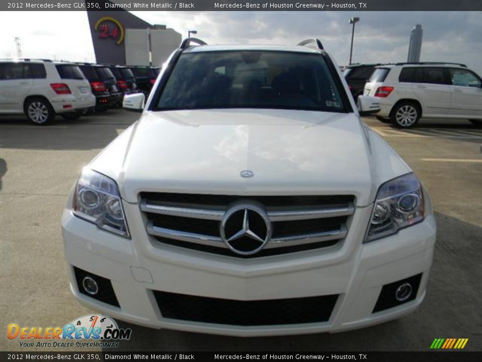 2012 Mercedes-Benz GLK 350 Diamond White Metallic / Black Photo #2