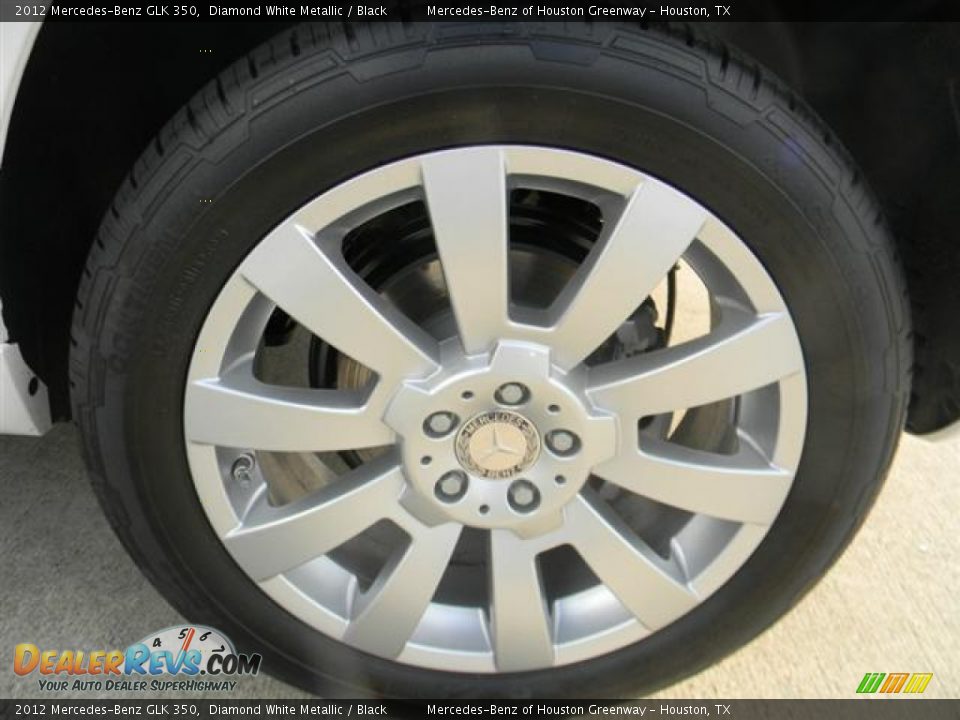 2012 Mercedes-Benz GLK 350 Diamond White Metallic / Black Photo #9