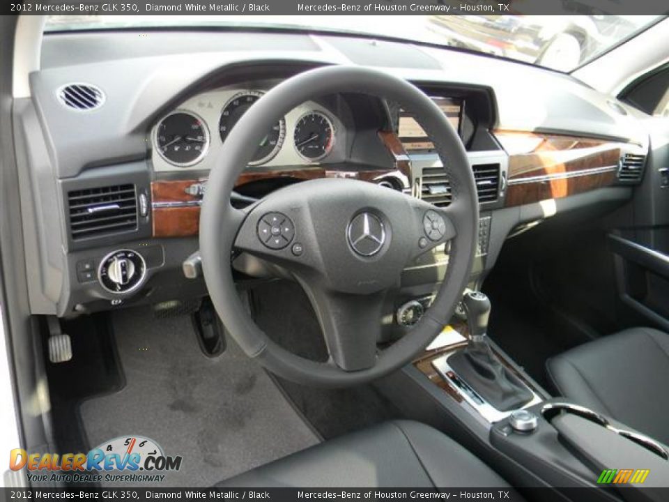 2012 Mercedes-Benz GLK 350 Diamond White Metallic / Black Photo #12
