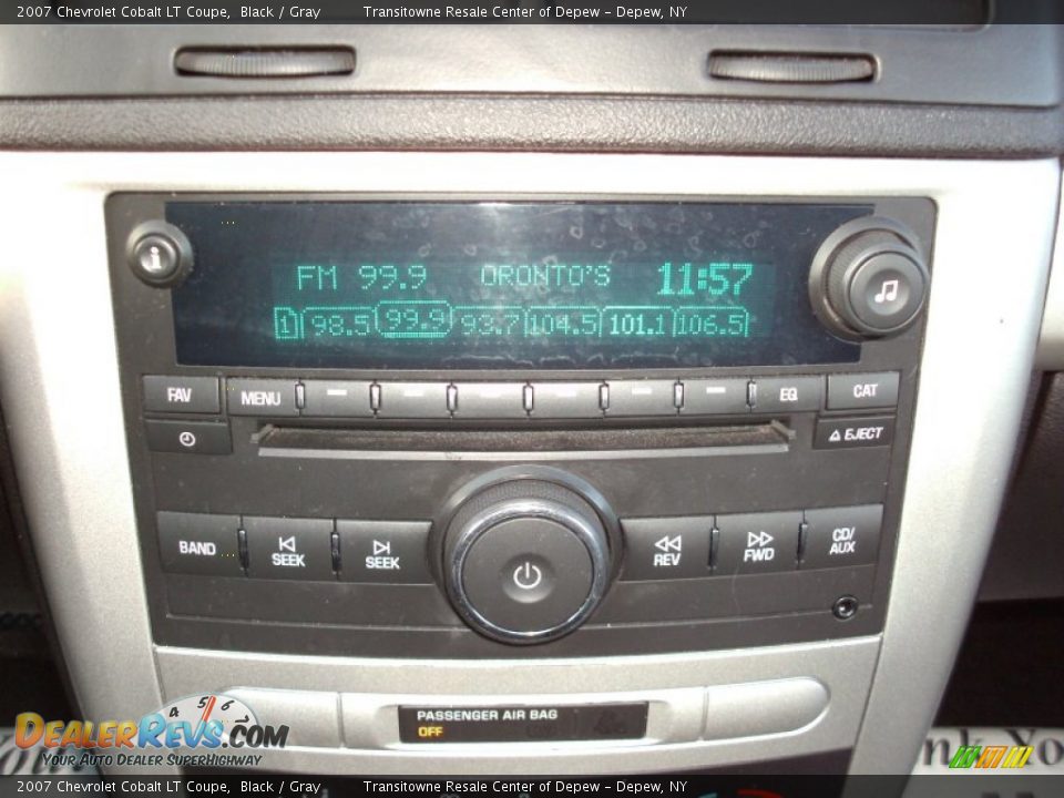 2007 Chevrolet Cobalt LT Coupe Black / Gray Photo #5