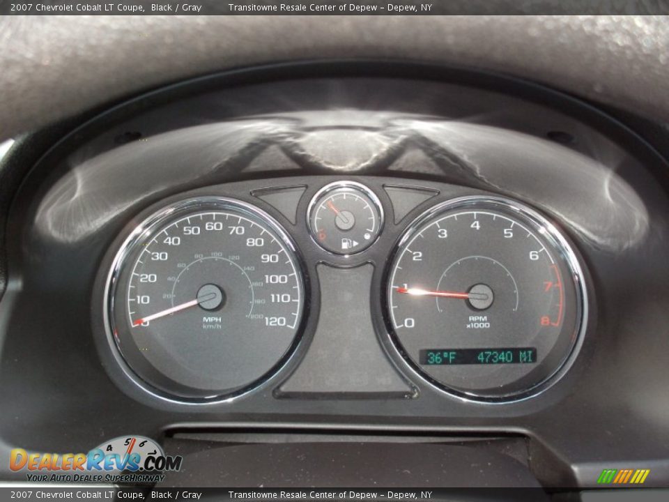 2007 Chevrolet Cobalt LT Coupe Black / Gray Photo #7