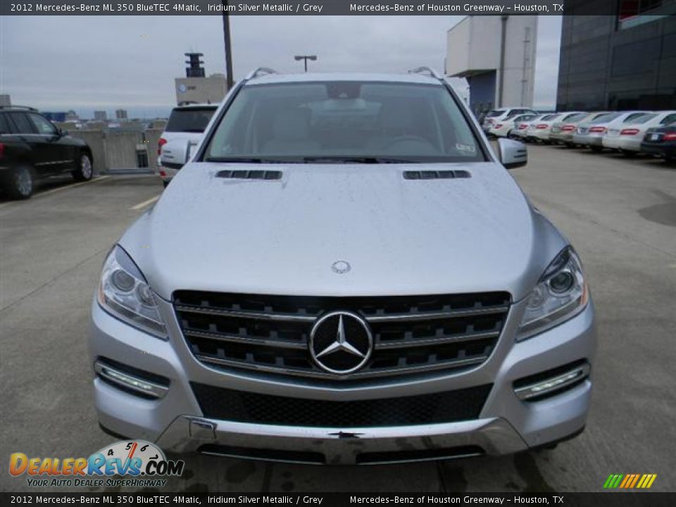 2012 Mercedes-Benz ML 350 BlueTEC 4Matic Iridium Silver Metallic / Grey Photo #2
