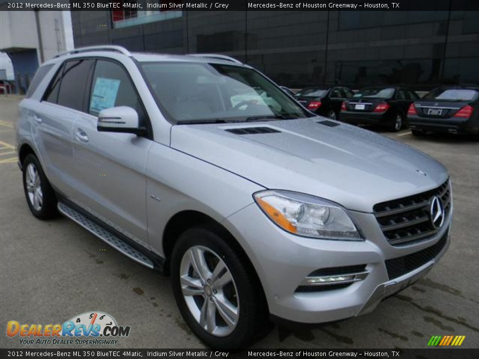2012 Mercedes-Benz ML 350 BlueTEC 4Matic Iridium Silver Metallic / Grey Photo #3
