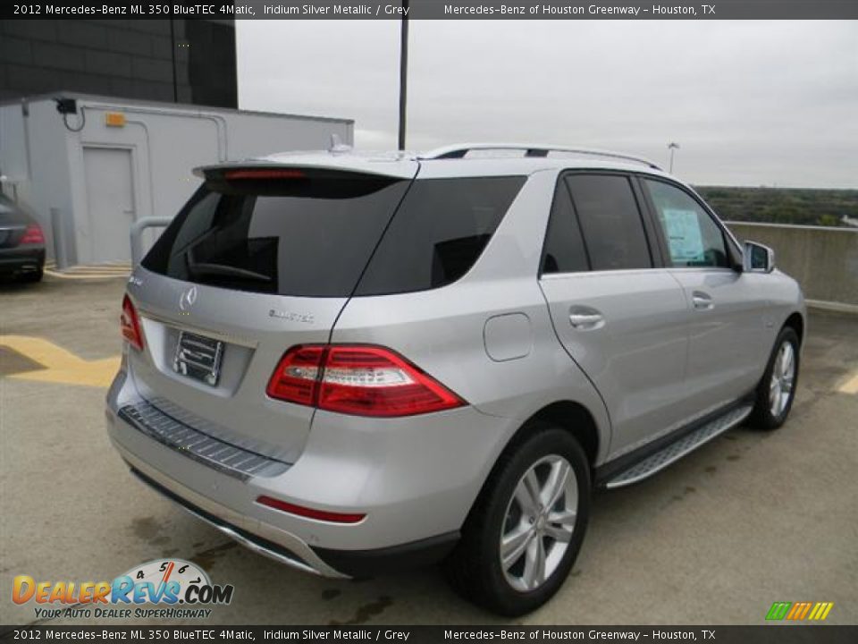 2012 Mercedes-Benz ML 350 BlueTEC 4Matic Iridium Silver Metallic / Grey Photo #5