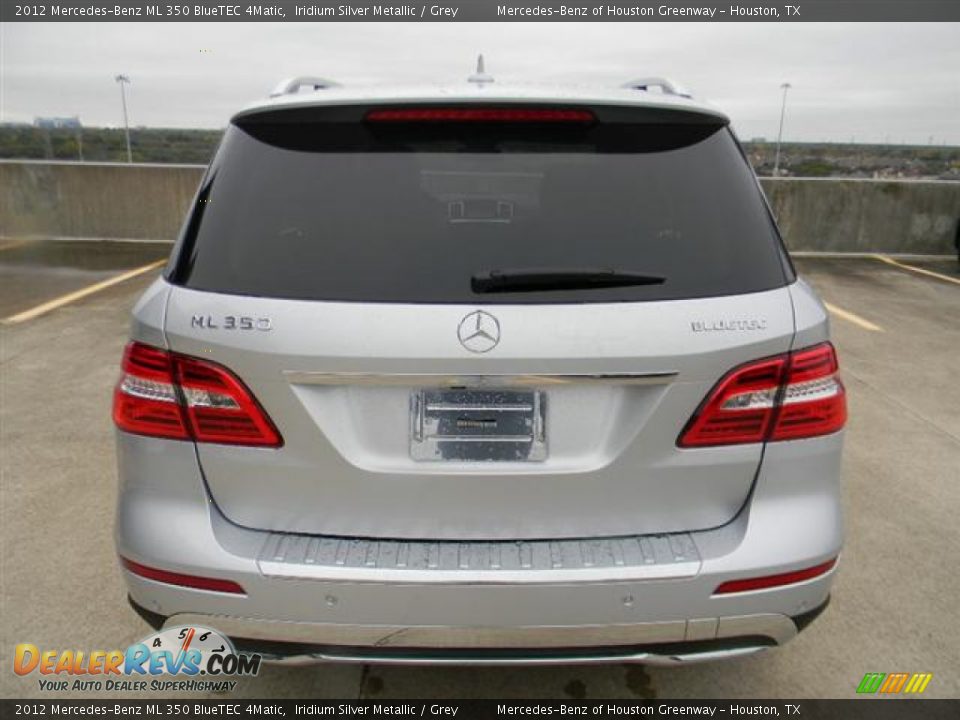 2012 Mercedes-Benz ML 350 BlueTEC 4Matic Iridium Silver Metallic / Grey Photo #6
