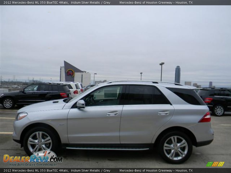 2012 Mercedes-Benz ML 350 BlueTEC 4Matic Iridium Silver Metallic / Grey Photo #8