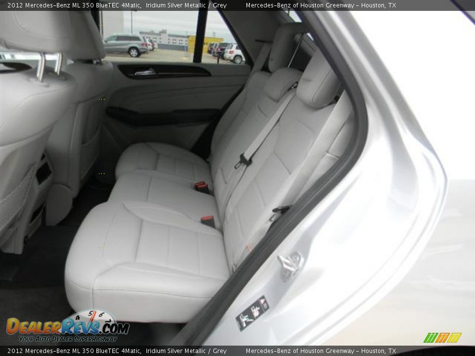 2012 Mercedes-Benz ML 350 BlueTEC 4Matic Iridium Silver Metallic / Grey Photo #10