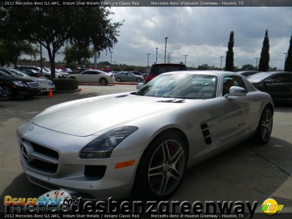 2012 Mercedes-Benz SLS AMG Iridium Silver Metallic / designo Classic Red Photo #1