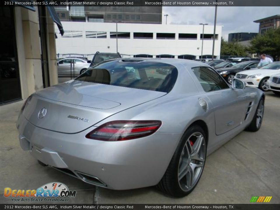 2012 Mercedes-Benz SLS AMG Iridium Silver Metallic / designo Classic Red Photo #5