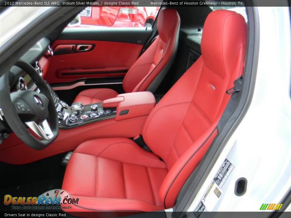 Drivers Seat in designo Classic Red - 2012 Mercedes-Benz SLS