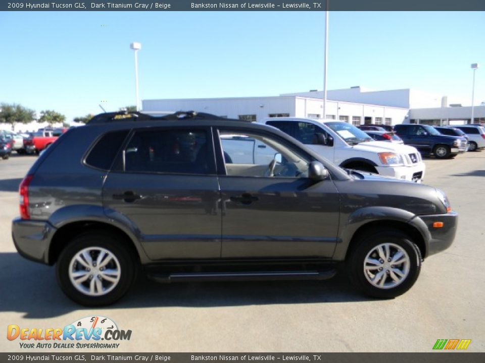 2009 Hyundai Tucson GLS Dark Titanium Gray / Beige Photo #3