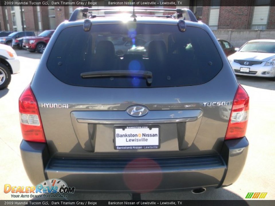 2009 Hyundai Tucson GLS Dark Titanium Gray / Beige Photo #4