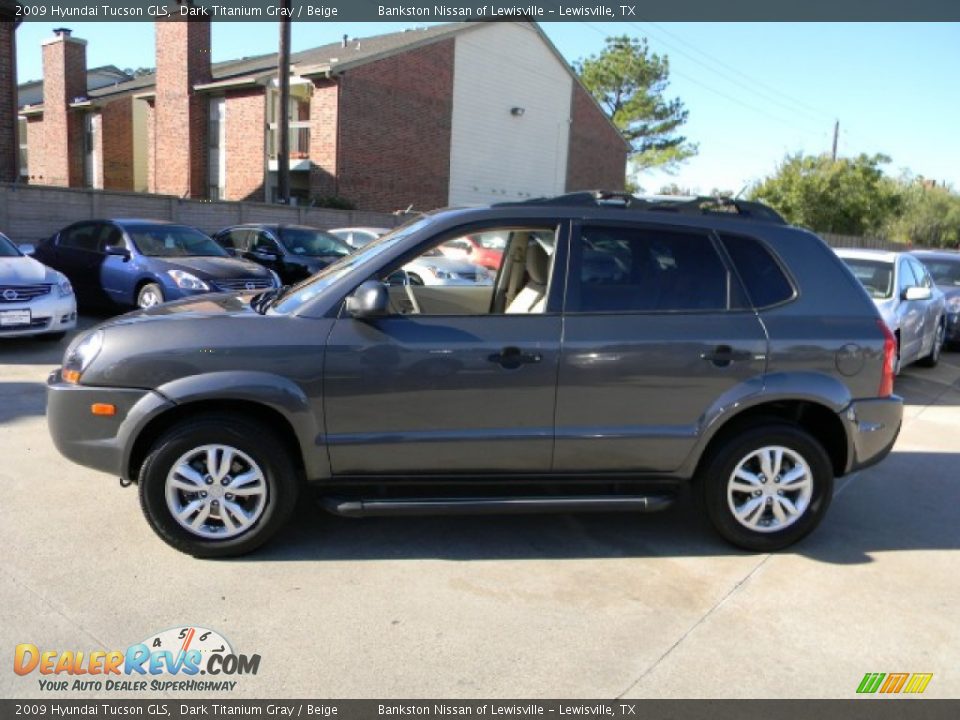 2009 Hyundai Tucson GLS Dark Titanium Gray / Beige Photo #5