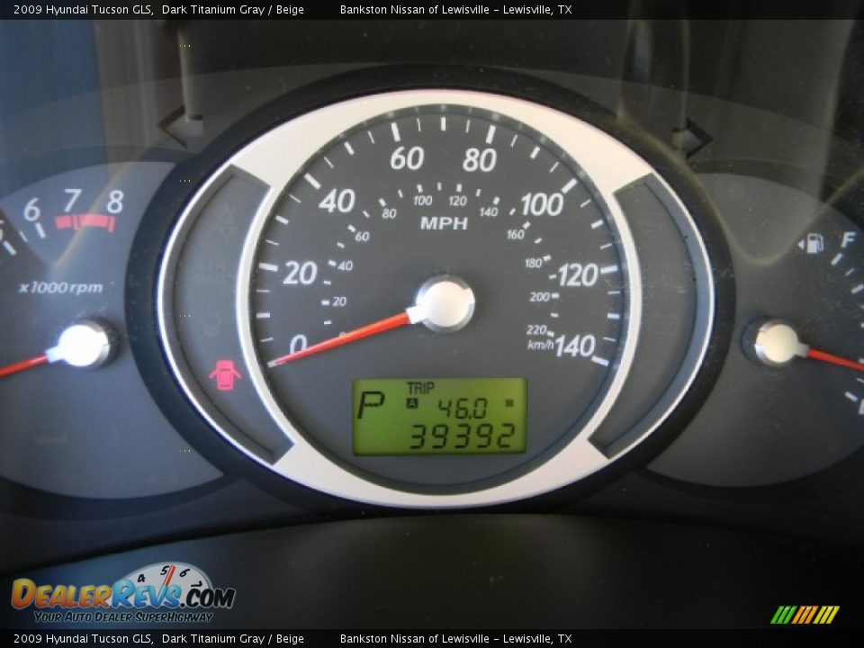 2009 Hyundai Tucson GLS Dark Titanium Gray / Beige Photo #10