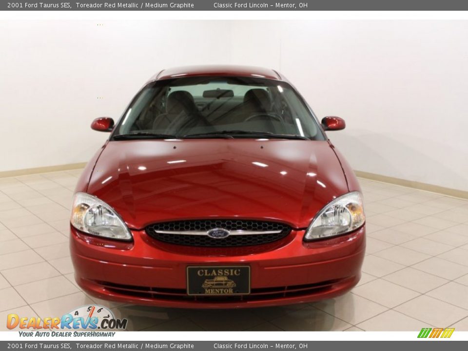 2001 Ford Taurus SES Toreador Red Metallic / Medium Graphite Photo #2