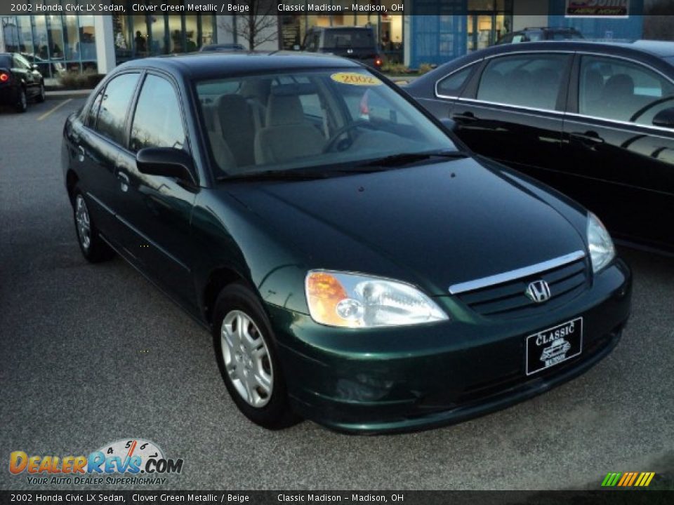 Green 2002 honda civic #6