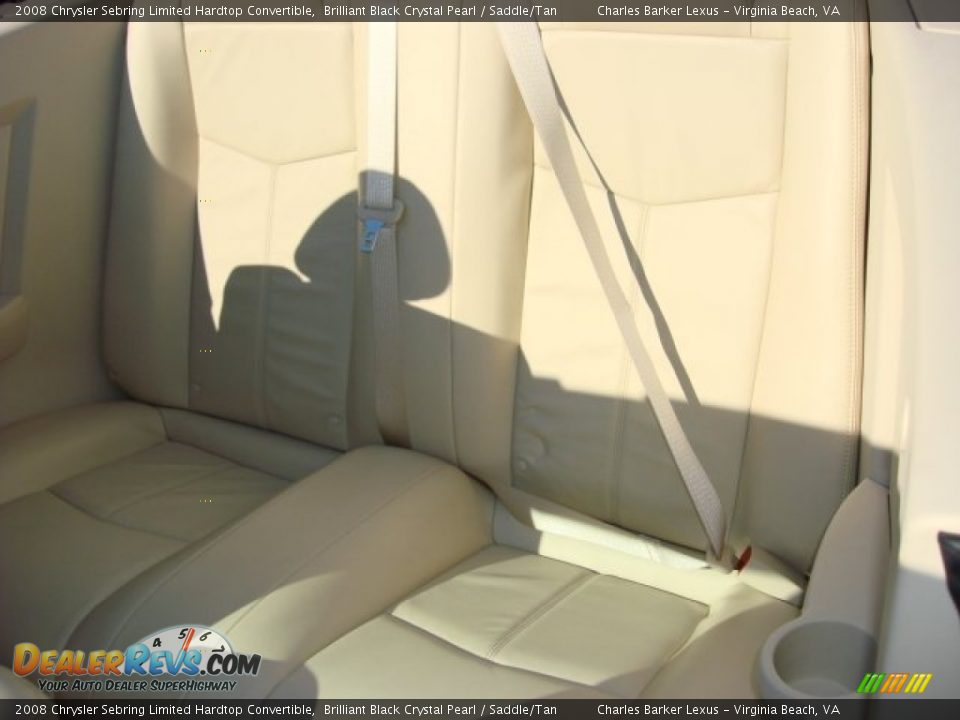 2008 Chrysler Sebring Limited Hardtop Convertible Brilliant Black Crystal Pearl / Saddle/Tan Photo #11