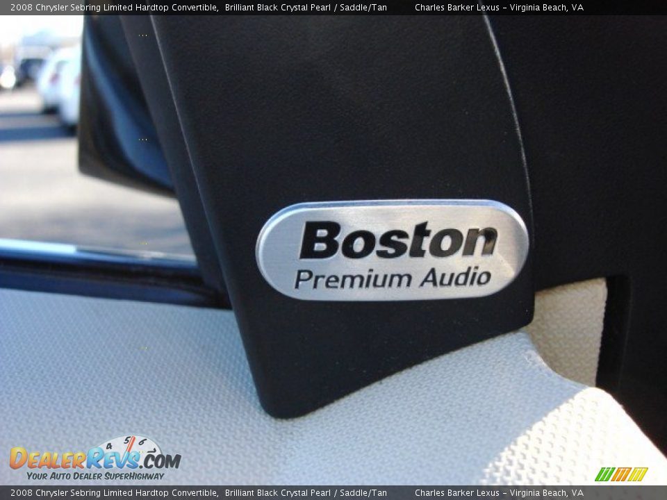 2008 Chrysler Sebring Limited Hardtop Convertible Brilliant Black Crystal Pearl / Saddle/Tan Photo #15