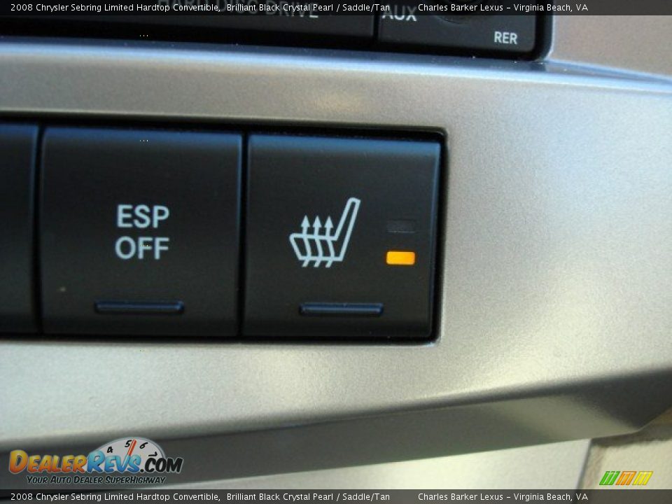 2008 Chrysler Sebring Limited Hardtop Convertible Brilliant Black Crystal Pearl / Saddle/Tan Photo #21