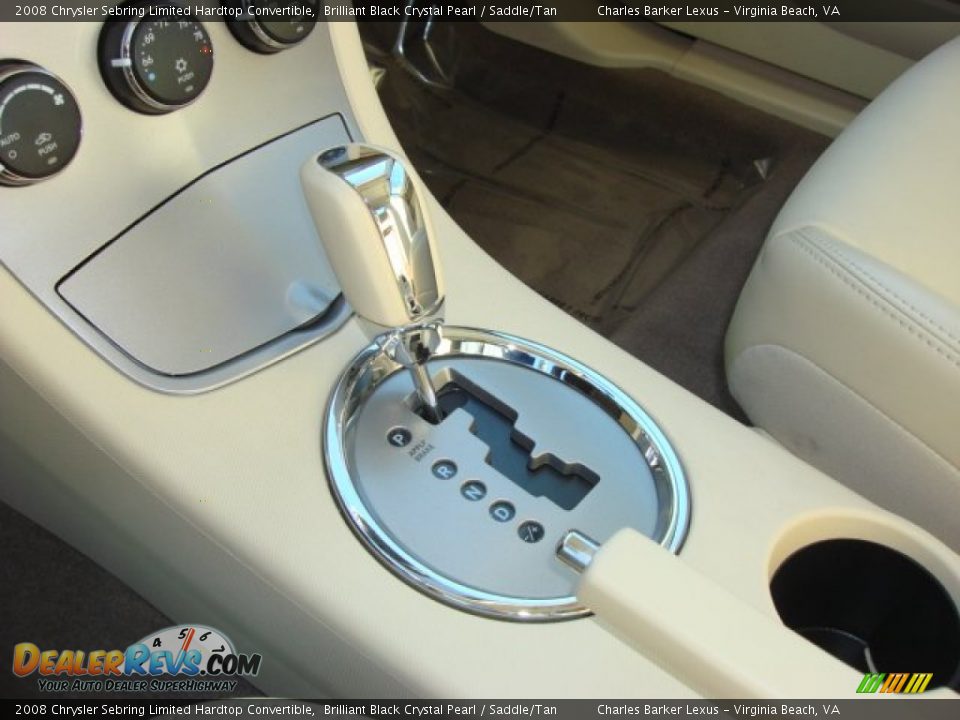 2008 Chrysler Sebring Limited Hardtop Convertible Brilliant Black Crystal Pearl / Saddle/Tan Photo #24