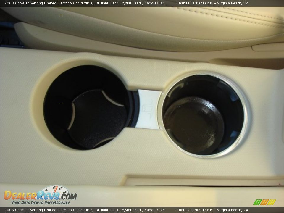 2008 Chrysler Sebring Limited Hardtop Convertible Brilliant Black Crystal Pearl / Saddle/Tan Photo #26