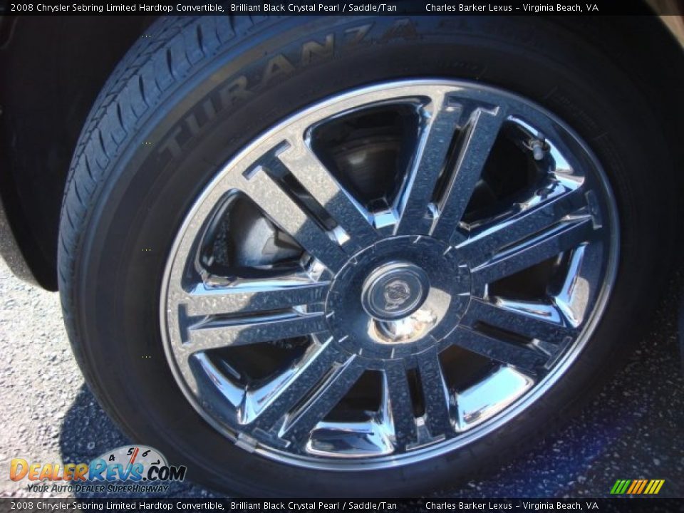 2008 Chrysler Sebring Limited Hardtop Convertible Brilliant Black Crystal Pearl / Saddle/Tan Photo #27