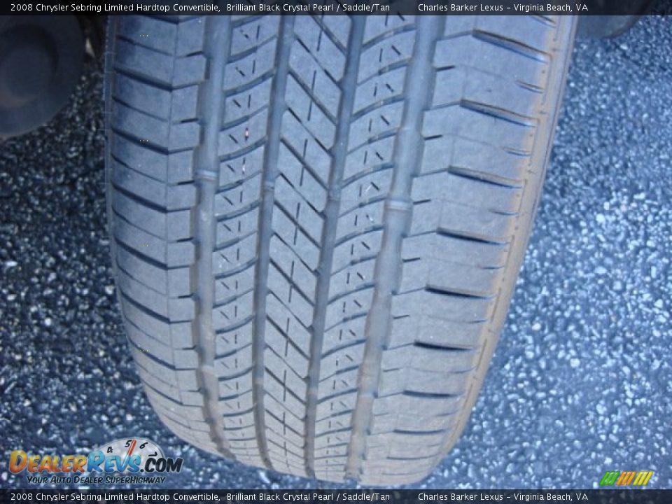 2008 Chrysler Sebring Limited Hardtop Convertible Brilliant Black Crystal Pearl / Saddle/Tan Photo #28