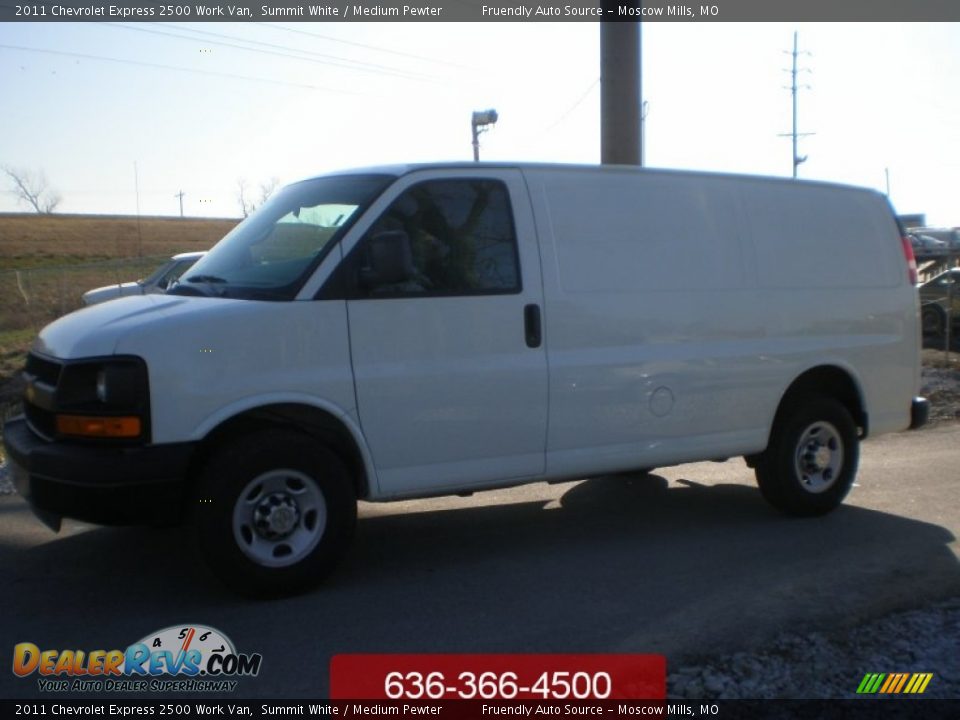 2011 Chevrolet Express 2500 Work Van Summit White / Medium Pewter Photo #1