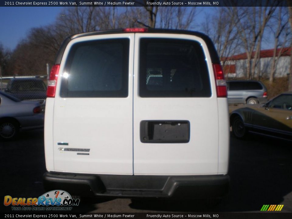 2011 Chevrolet Express 2500 Work Van Summit White / Medium Pewter Photo #6