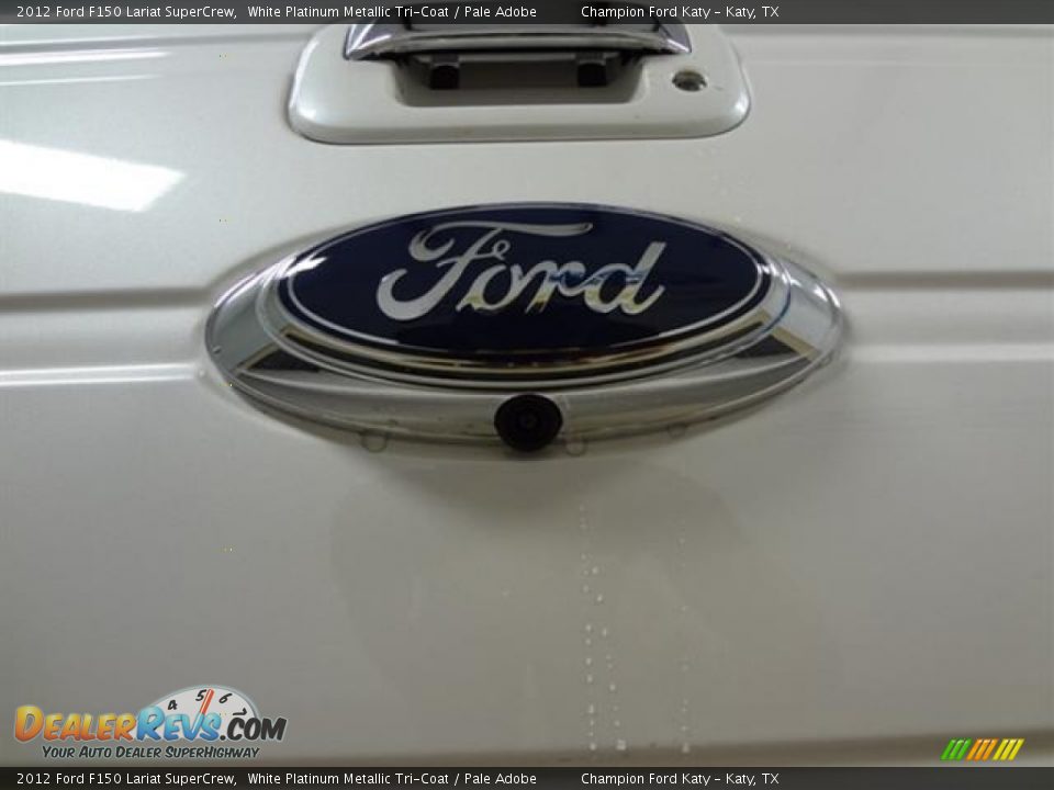 2012 Ford F150 Lariat SuperCrew White Platinum Metallic Tri-Coat / Pale Adobe Photo #8