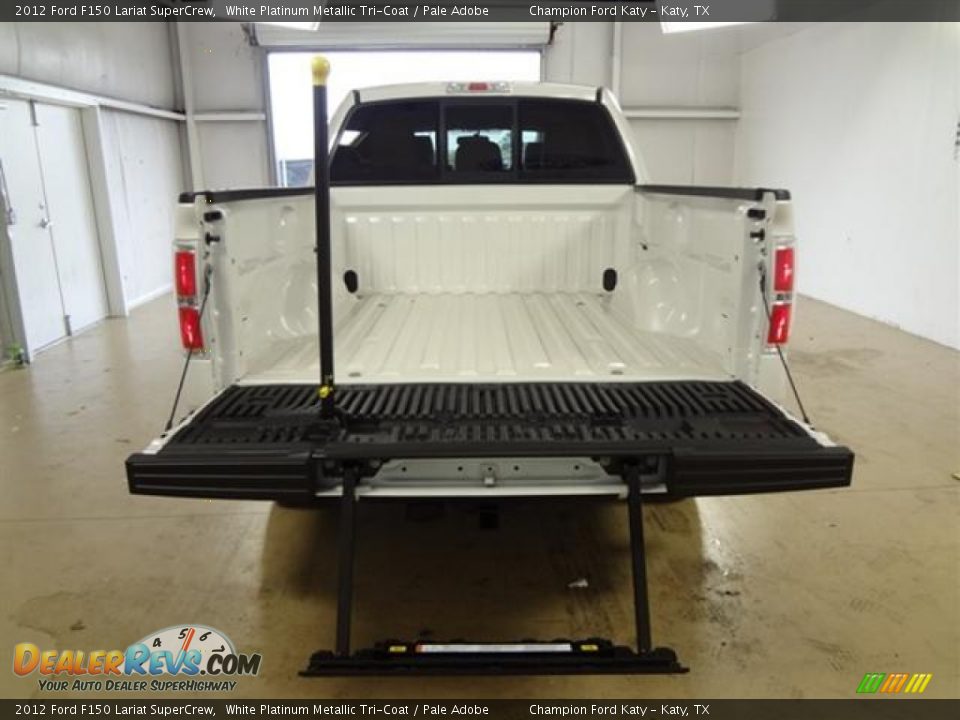 2012 Ford F150 Lariat SuperCrew White Platinum Metallic Tri-Coat / Pale Adobe Photo #9