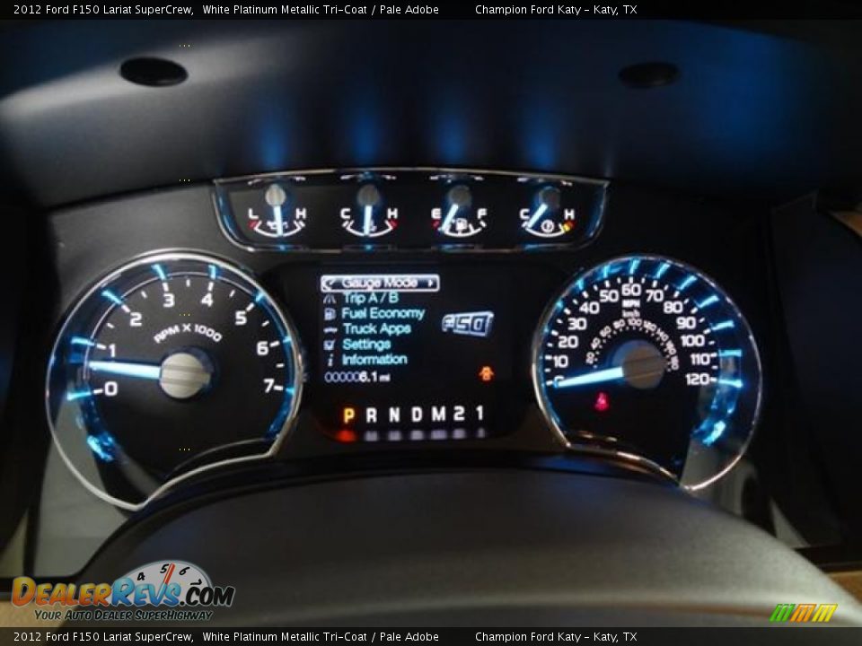 2012 Ford F150 Lariat SuperCrew Gauges Photo #19