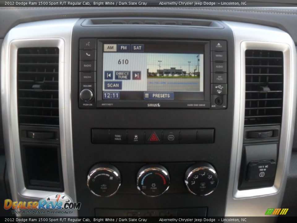 2012 Dodge Ram 1500 Sport R/T Regular Cab Bright White / Dark Slate Gray Photo #10
