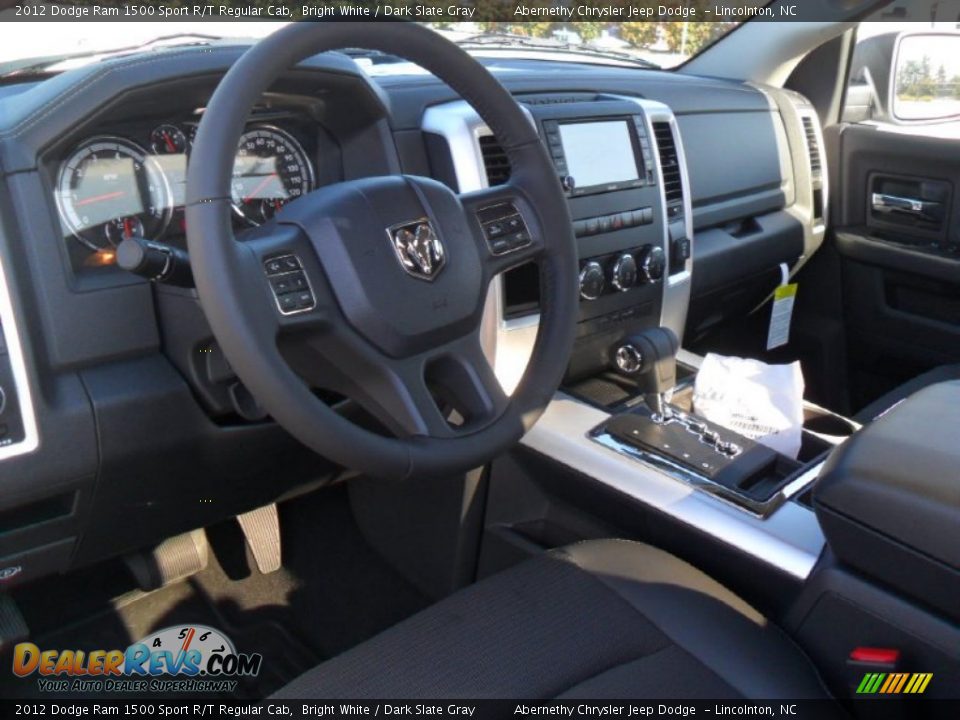 2012 Dodge Ram 1500 Sport R/T Regular Cab Bright White / Dark Slate Gray Photo #22
