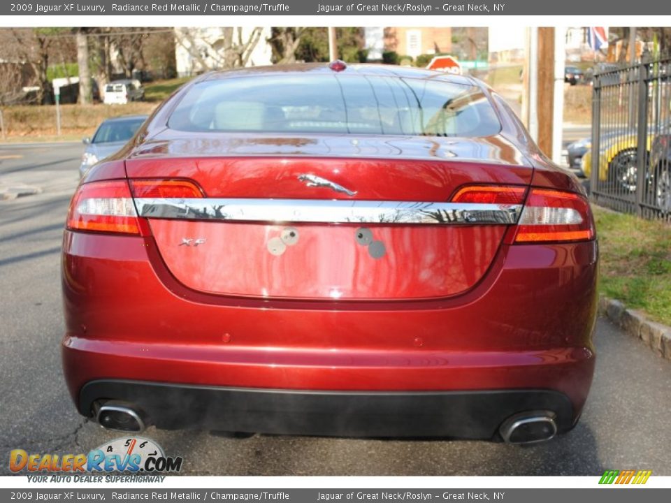 2009 Jaguar XF Luxury Radiance Red Metallic / Champagne/Truffle Photo #5