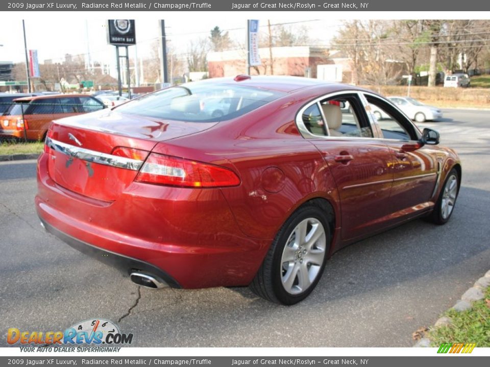 2009 Jaguar XF Luxury Radiance Red Metallic / Champagne/Truffle Photo #6