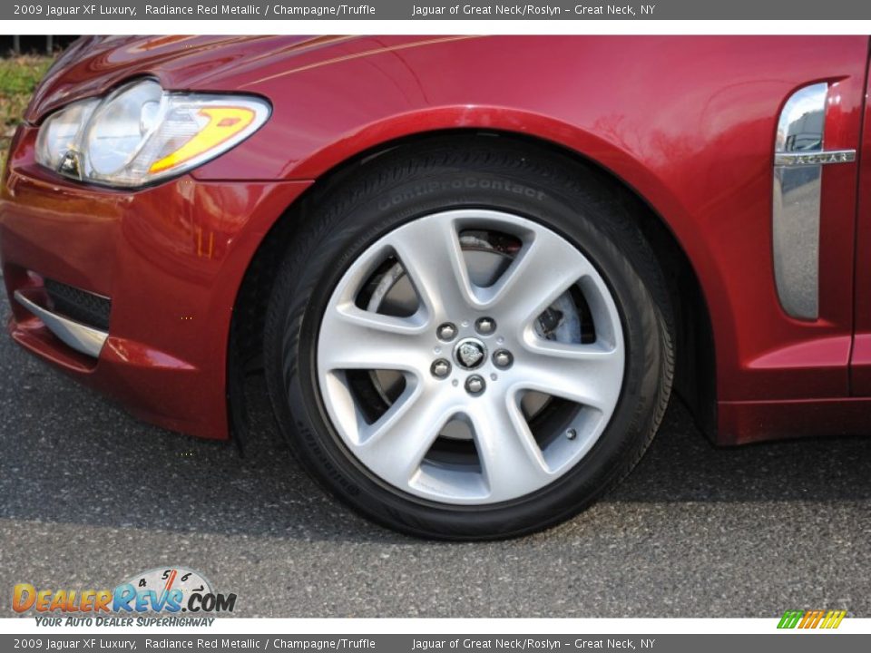 2009 Jaguar XF Luxury Radiance Red Metallic / Champagne/Truffle Photo #8